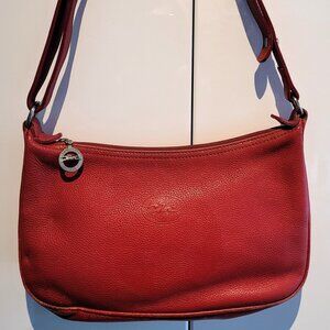 Vintage Longchamp Leather Purse with Adjustable Strap